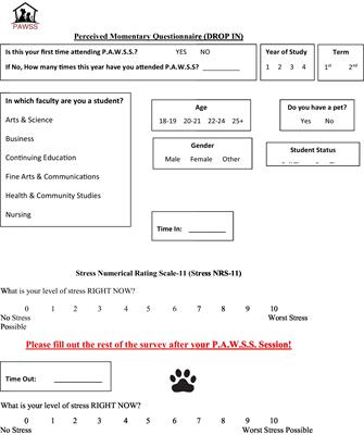 The effect of animal-assisted intervention on undergraduate students’ perception of momentary stress